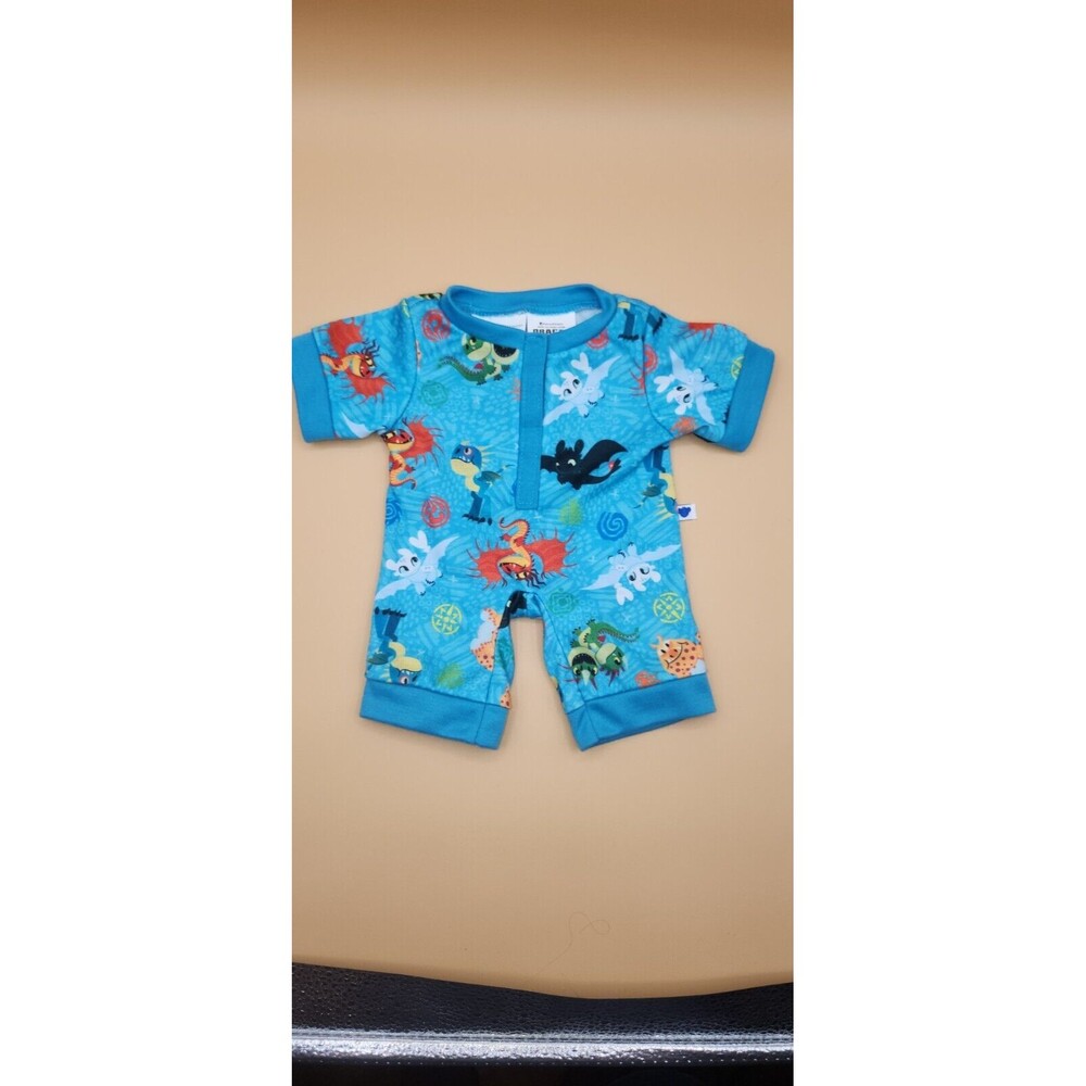 Build A Bear BAB Workshop How To Train Your Dragon Blue Pajama Outfit Dreamworks
